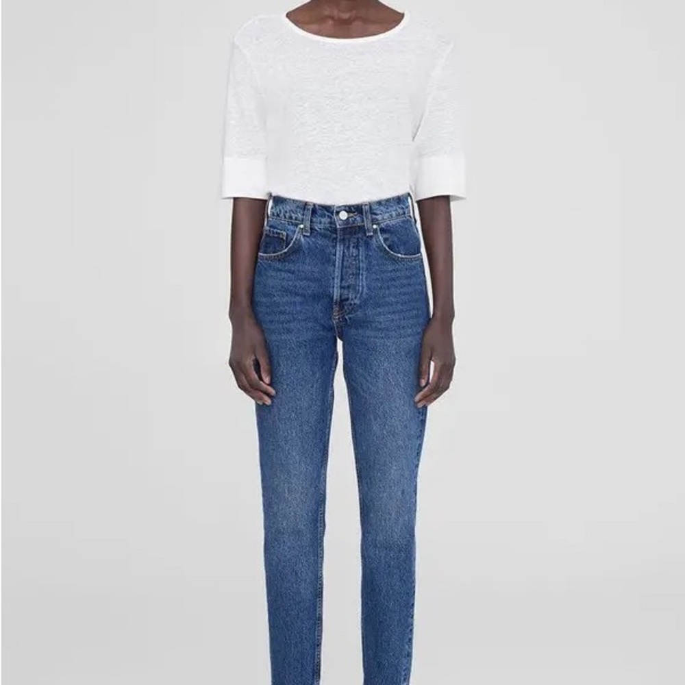 Anine Bing Sonya Jeans, 24 - Mid Indigo